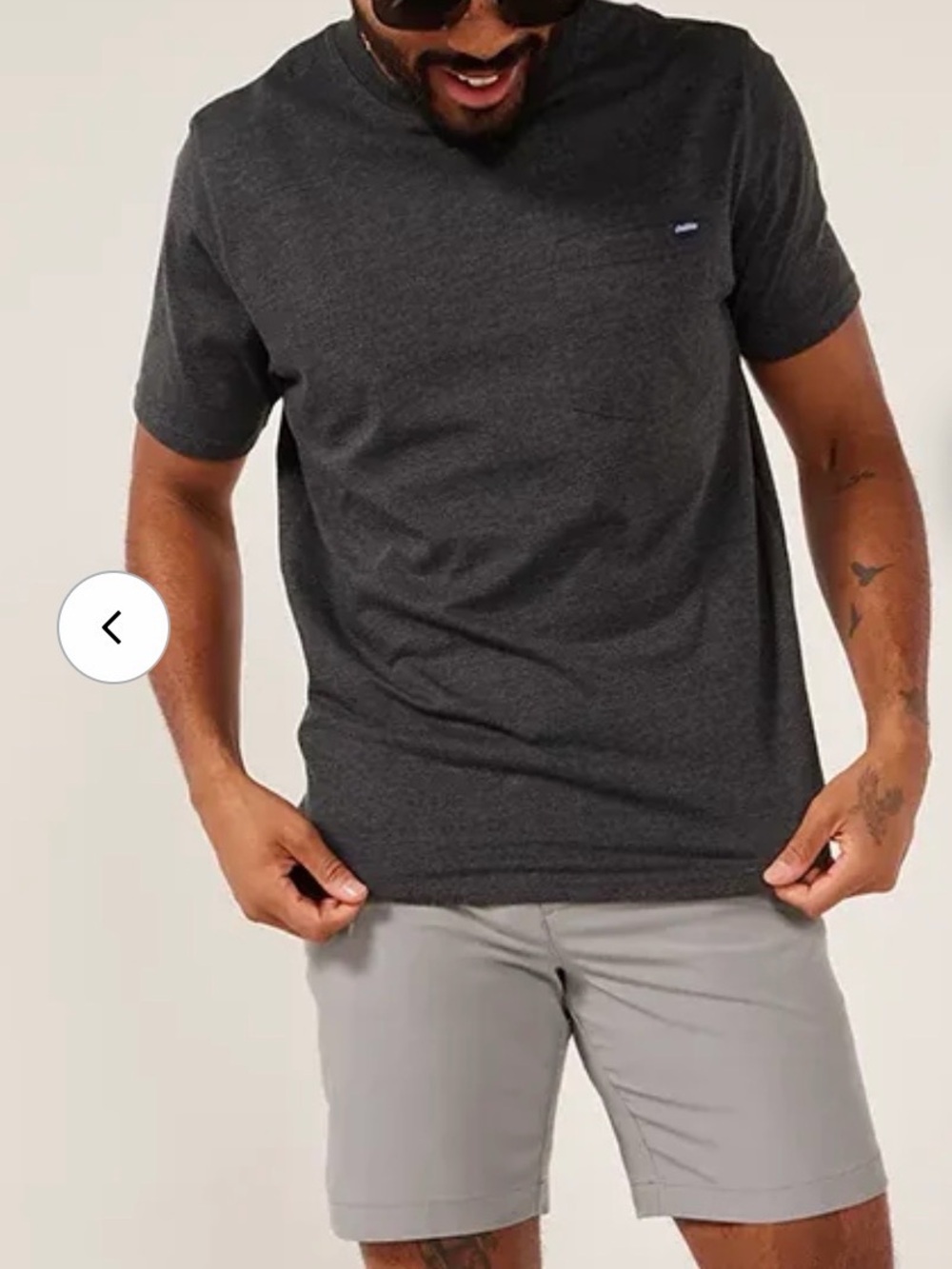 chubbies Light Gray Flat-Front Shorts